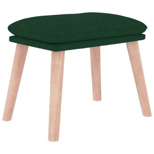 Vidaxl Repose-Pied Vert Foncé 45x29,5x35 Cm Tissu