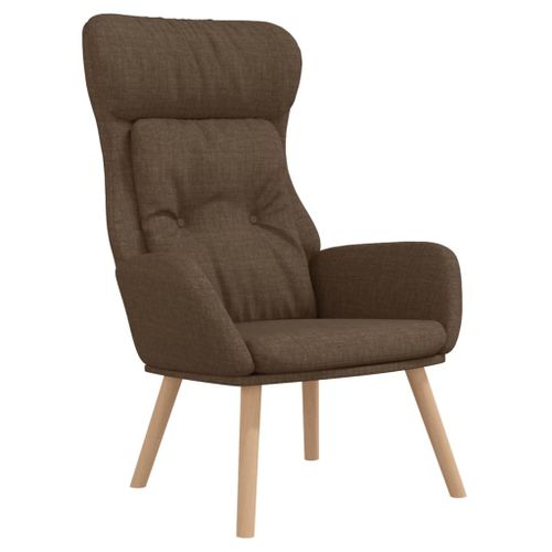 Vidaxl Chaise De Relaxation Marron Tissu