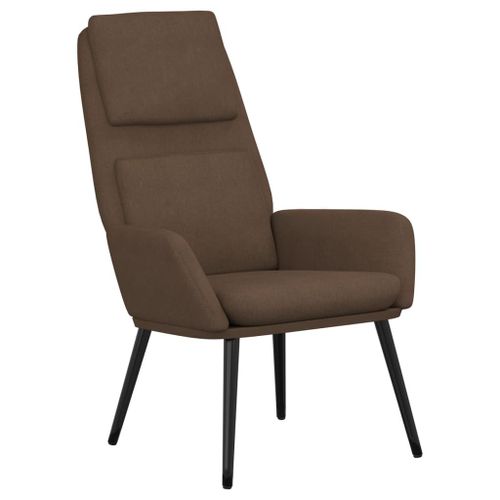 Vidaxl Chaise De Relaxation Marron Tissu