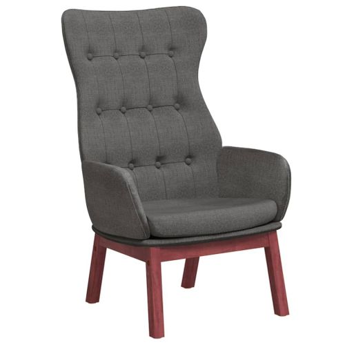 Vidaxl Chaise De Relaxation Gris Foncé Tissu