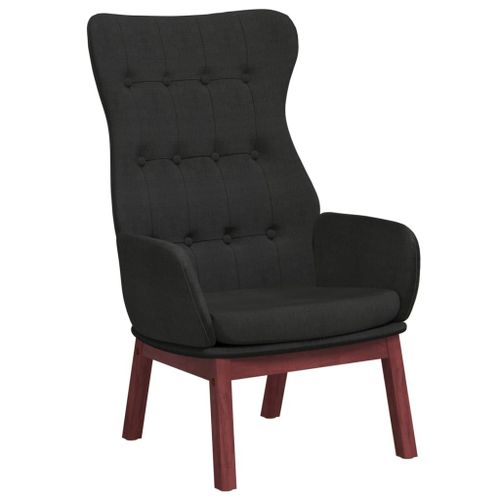 Vidaxl Chaise De Relaxation Noir Tissu