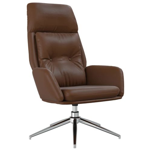 Vidaxl Chaise De Relaxation Marron Cuir Véritable