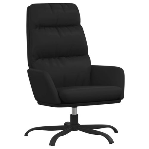 Vidaxl Chaise De Relaxation Noir Similicuir
