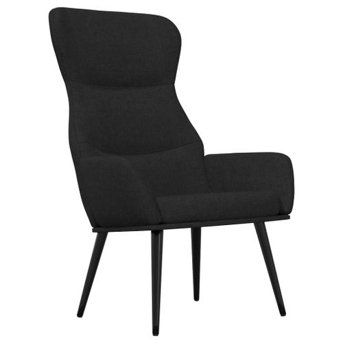 Vidaxl Chaise De Relaxation Noir Tissu