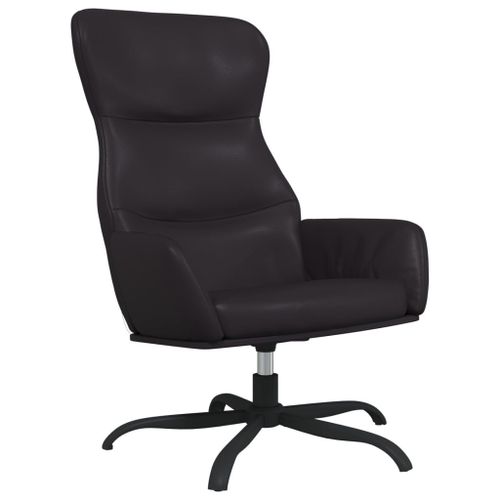 Vidaxl Chaise De Relaxation Noir Similicuir