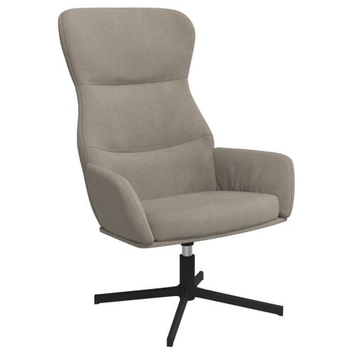 Vidaxl Chaise De Relaxation Gris Clair Velours