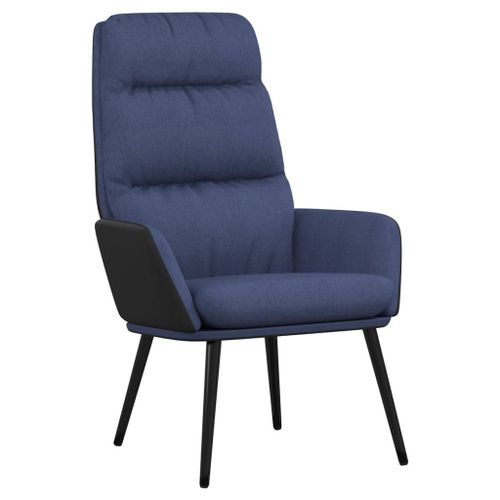 Vidaxl Chaise De Relaxation Bleu Tissu