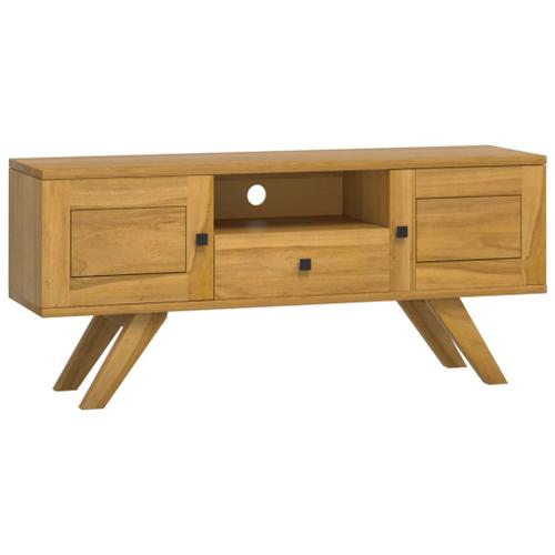 Vidaxl Meuble Tv 110x30x50 Cm Bois De Teck Solide