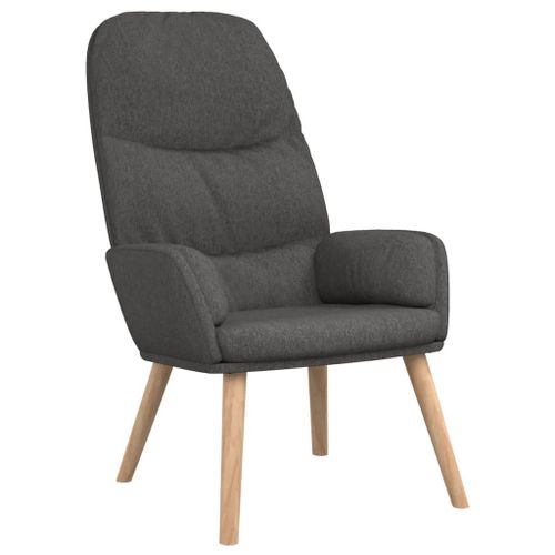 Vidaxl Chaise De Relaxation Gris Foncé Tissu