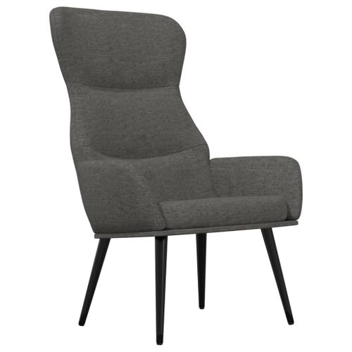 Vidaxl Chaise De Relaxation Gris Foncé Tissu