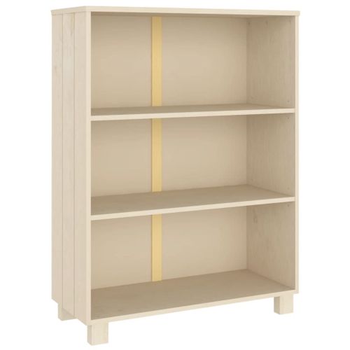 Vidaxl Bibliothèque Hamar Marron Miel 85x35x112 Cm Bois De Pin Massif