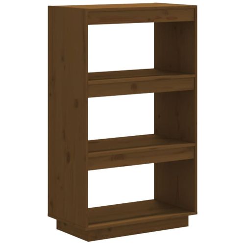 Vidaxl Bibliothèque/Cloison Marron Miel 60x35x103cm Bois De Pin Solide
