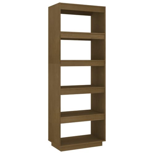 Vidaxl Bibliothèque/Séparateur De Pièce Marron Miel 60x35x167 Cm Pin