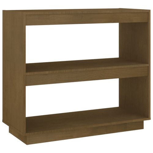 Vidaxl Bibliothèque Marron Miel 80x35x71 Cm Bois De Pin Massif