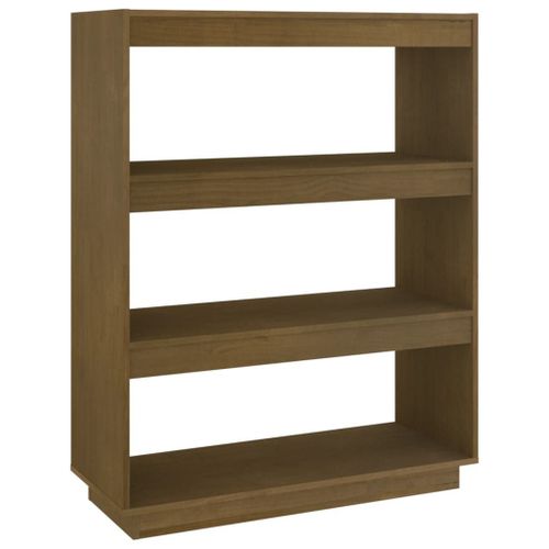 Vidaxl Bibliothèque/Séparateur De Pièce Marron Miel 80x35x103 Cm Pin