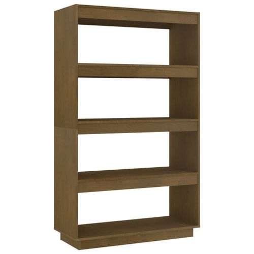 Vidaxl Bibliothèque/Séparateur De Pièce Marron Miel 80x35x135 Cm Pin