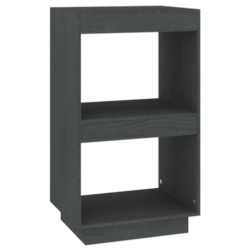Vidaxl Bibliothèque Gris 40x35x71 Cm Bois De Pin Massif