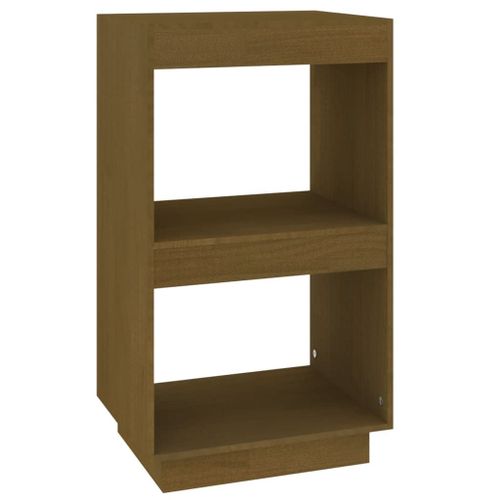 Vidaxl Bibliothèque Marron Miel 40x35x71 Cm Bois De Pin Massif