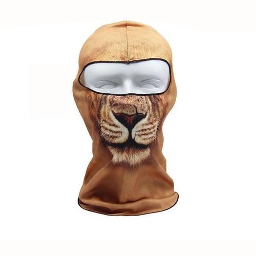 masque d'équitation lion motif masque ski visage moto vélo
