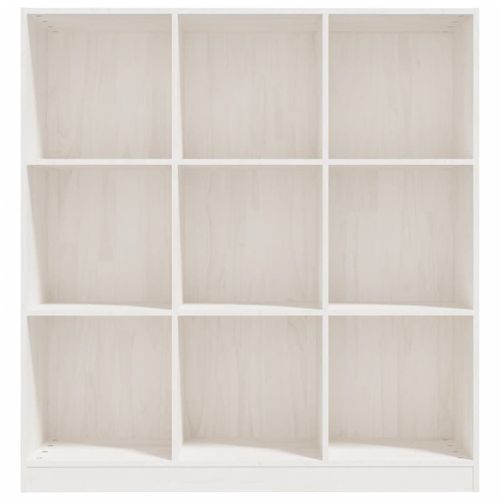 Vidaxl Bibliothèque/Séparateur De Pièce Blanc 104x33,5x110 Cm Pin