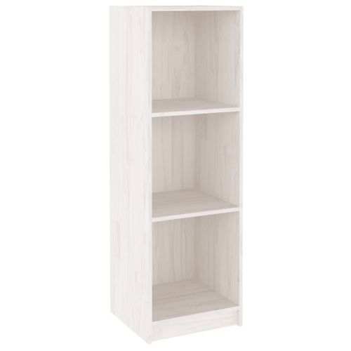 Vidaxl Bibliothèque/Séparateur De Pièce Blanc 36x33x110 Cm Pin Massif