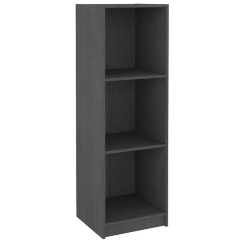 Vidaxl Bibliothèque/Séparateur De Pièce Gris 36x33x110 Cm Pin Massif