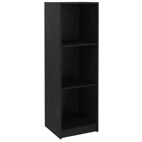 Vidaxl Bibliothèque/Séparateur De Pièce Noir 36x33x110 Cm Pin Massif