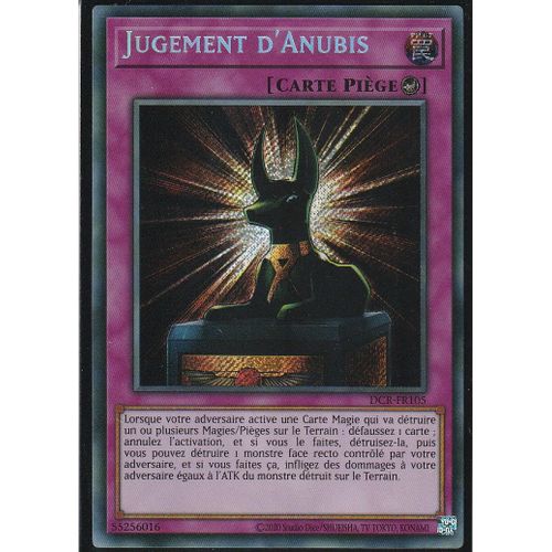 Carte Yu-Gi-Oh - Jugement D'anubis - Dcr-Fr105 - Secrète-Rare -