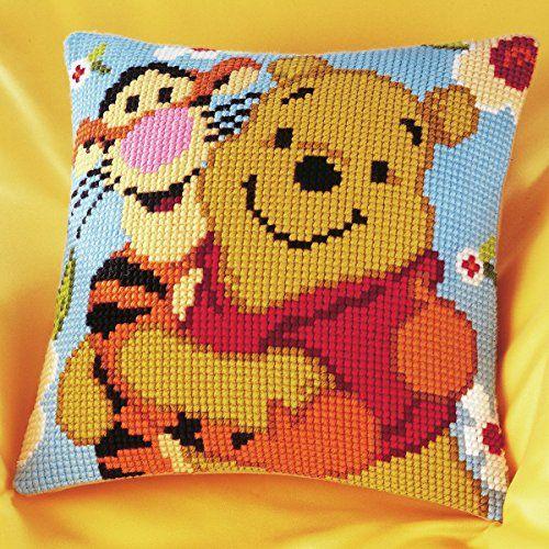 Vervaco Cross Stitch Cushion Kit Disney Winnie And Tigger