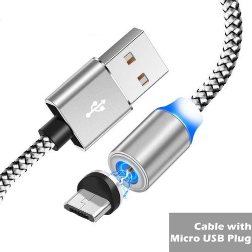 Câble de Charge USB magnétique pour iPhone 7 8plus 11 Pro Huawei