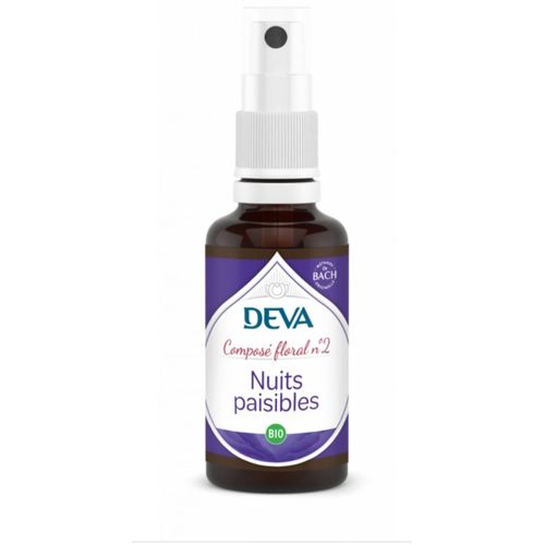 Nuits Paisibles 30ml Spray Bio. Fleurs De Bach Deva 