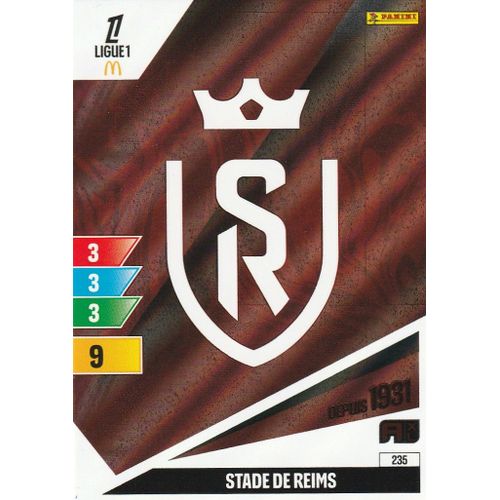 Carte Foot Panini Adrenalyn Xl - N° 235 - Foot 2024 / 2025 - Club Badge - Reims