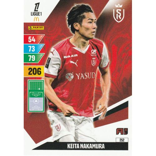 Carte Foot Panini Adrenalyn Xl - N° 252 - Foot 2024 / 2025 - Keita Nakamura - Reims