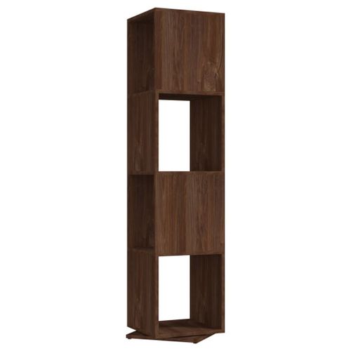 Vidaxl Armoire Rotative Chêne Marron 34,5x34,5x147,5 Cm Aggloméré