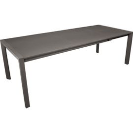 Table Extérieure Extensible En Aluminium Plateau En Verre Trempé Milo