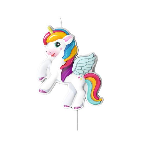 BOUGIE D'ANNIVERSAIRE LICORNE 8CM