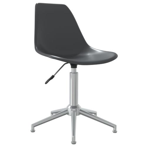 Vidaxl Chaise Pivotante De Bureau Gris Clair Pp