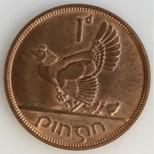 1 Pence Bronze Sup 1961 Irlande - Pièce De Monnaie