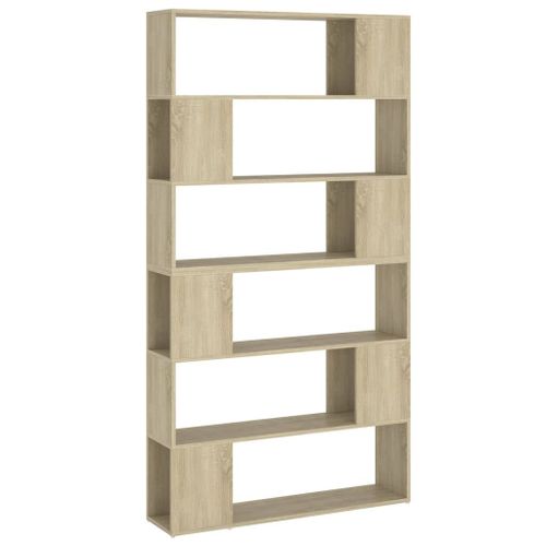 Vidaxl Biblioth¿¿Que/S¿¿Parateur De Pi¿¿Ce Ch¿ºne Sonoma 100x24x188 Cm