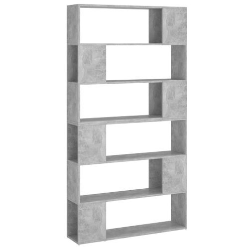 Vidaxl Biblioth¿¿Que/S¿¿Parateur De Pi¿¿Ce Gris B¿¿Ton 100x24x188 Cm