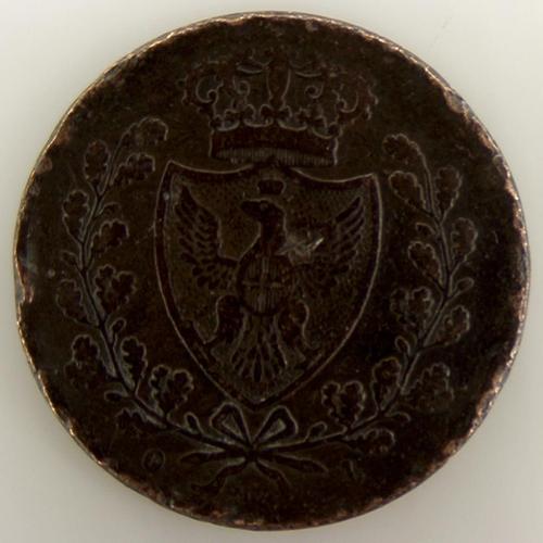 Felix D.G. Rex Sar 5 Centesimi Bronze Tb 1820 Italie - Pièce De Monnaie