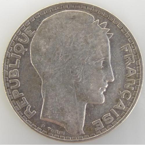 Turin 20 Francs Argent Tb 1938 France - Pièce De Monnaie