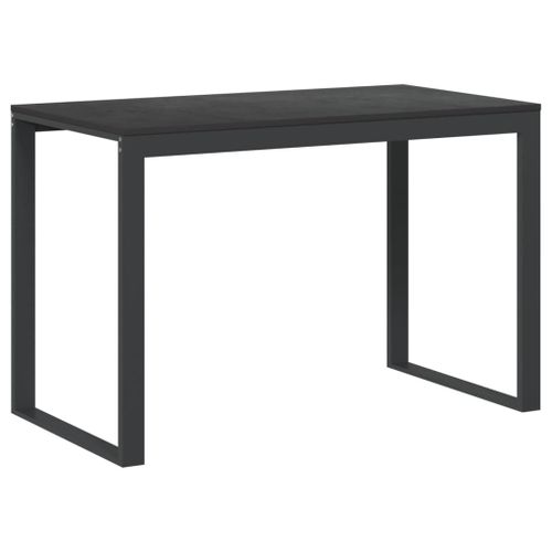 Vidaxl Bureau D'ordinateur Noir 110x60x73 Cm Bois D?Ingénierie