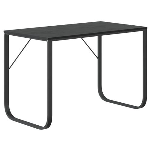 Vidaxl Bureau D'ordinateur Noir 110x60x73 Cm Aggloméré