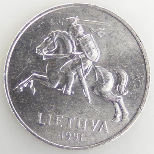 2 Centai Cuivre-Nickel Ttb 1991 Lituanie - Pièce De Monnaie