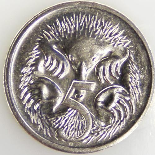 Echidna 5 Centimes Cuivre-Nickel Ttb 2002 Australie - Pièce De Monnaie