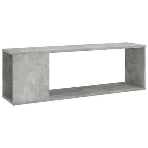 Vidaxl Meuble Tv Gris Béton 100x24x32 Cm Aggloméré