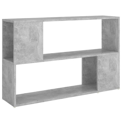 Vidaxl Bibliothèque Gris Béton 100x24x63 Cm Aggloméré