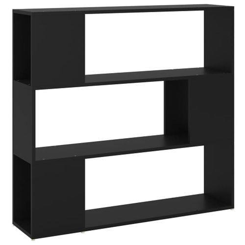 Vidaxl Bibliothèque/Séparateur De Pièce Noir 100x24x94 Cm