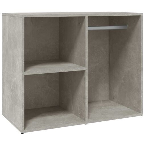 vidaXL Armoire de dressing Gris béton 80x40x65 cm Bois d'ingénierie